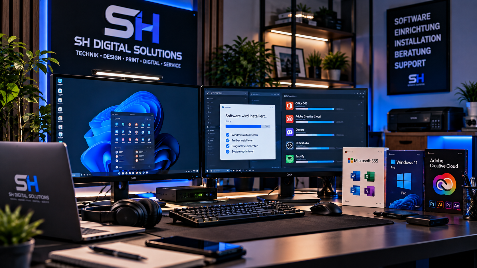 Software und Einrichtung